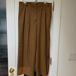 Zara Brown Wide-Leg Trousers